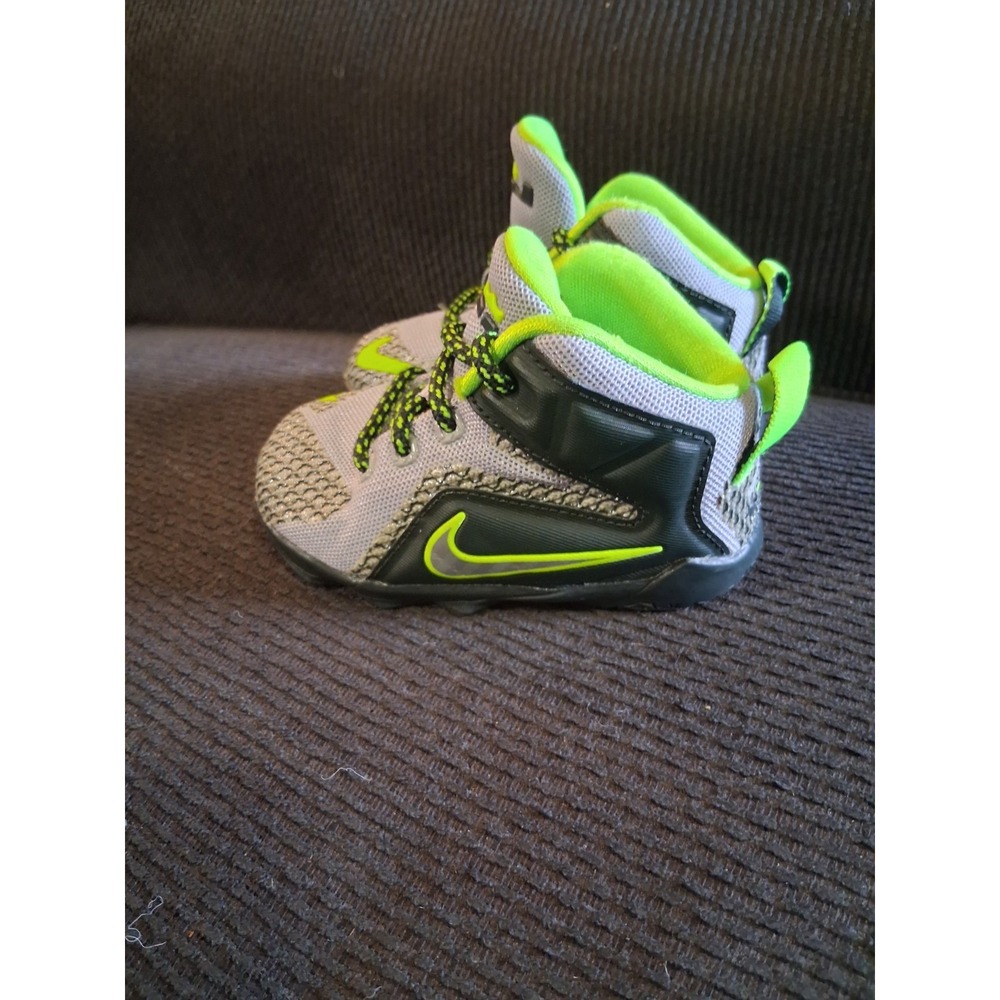 Nike LeBron 12 "Dunk Force" - 685185-007 -‎ Gray Green Sneaker  Sz 6c